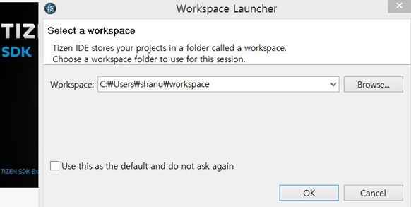 Click ok to start your new project